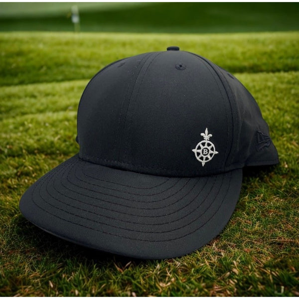Bayonne Golf Club Hat New Era Golf Snapback Black Compass Logo Adjustable Cap