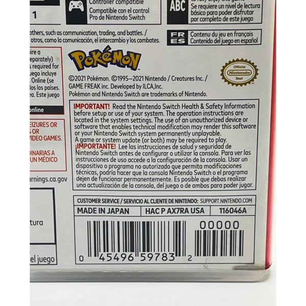 Pokemon Shining Pearl Nintendo Switch Complete CIB 2021 Authentic Game