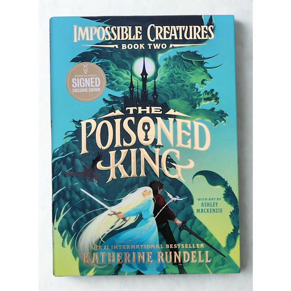 The Poisoned King Katherine Rundell Signed B&N Exclusive HC Sprayed Edges Book 2