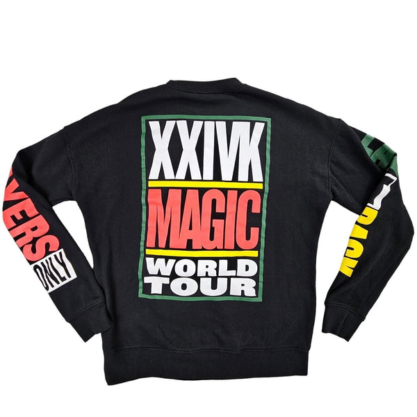 Bruno Mars 24K Magic World Tour Pullover Sweatshirt Mens Medium Crew Neck