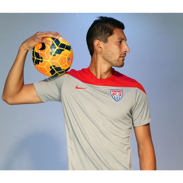 Nike USA Soccer 2014 Training Shirt Men's 2XL Gray Red Dri-FIT 578797-060