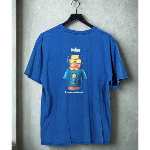 Wawa Iced Tea Employee T Shirt XL Blue Dress Your Bottle Y2K Rare Vintage