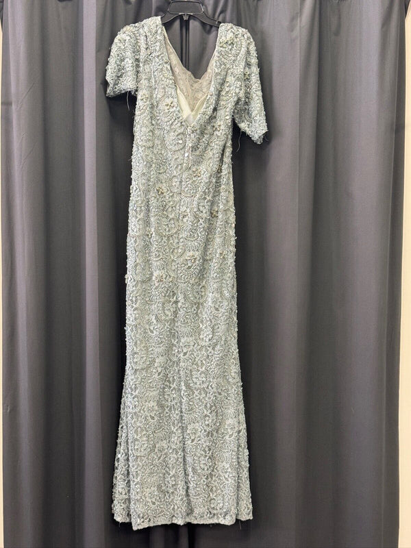 Ivonne D Exclusively for Mon Cheri 118D06 Dress Sz. 16W SAMPLE Sea Foam