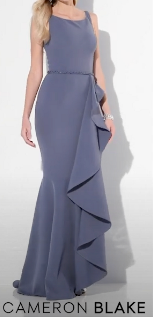 Cameron Blake by Mon Cheri Mother of the Bride 219692 Wedgwood Sz. 16 (SAMPLE)