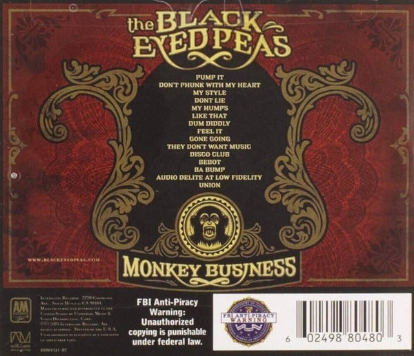Monkey Business - Audio CD By The Black Eyed Peas - VERY GOOD