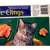 Halloween Cats & Dogs Plastic Window Clings Vintage NOS