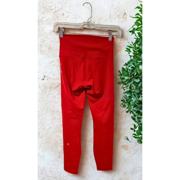 Lululemon x Orangetheory Wunder Train HR Tight 25” Size 4 Cayenne NWOT Rare