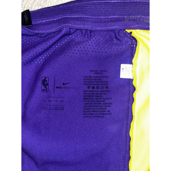 Los Angeles Lakers NBA Player Issued Nike Swingman Shorts Icon Edition 2XL +2 46
