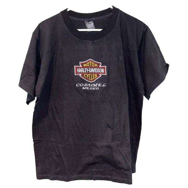Harley Davidson Cozumel Mexico Embroidered Motorcycle XL Biker T Shirt Tee