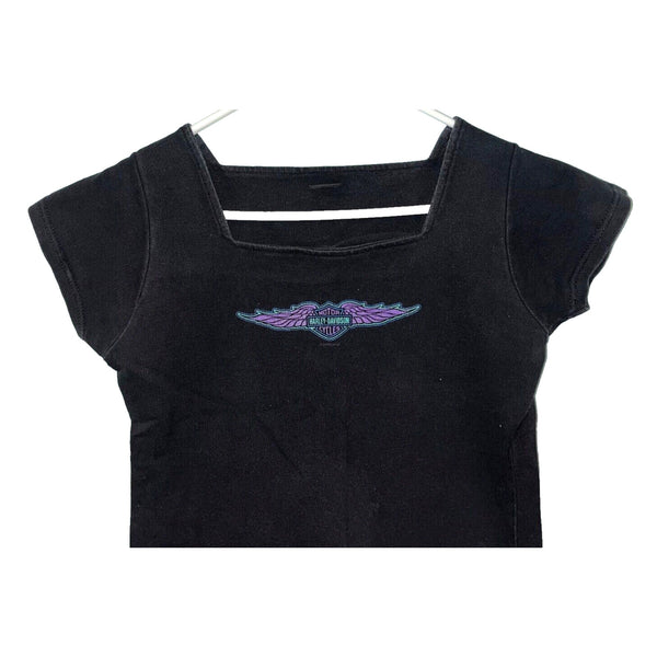 Harley Davidson Long Branch, New Jersey Biker T-Shirt Short Sleeve Womens Sz. S