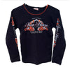 Iron Horse Saloon 2002 Biketoberfest Women's Sz. S Ringer Harley Motorcycle