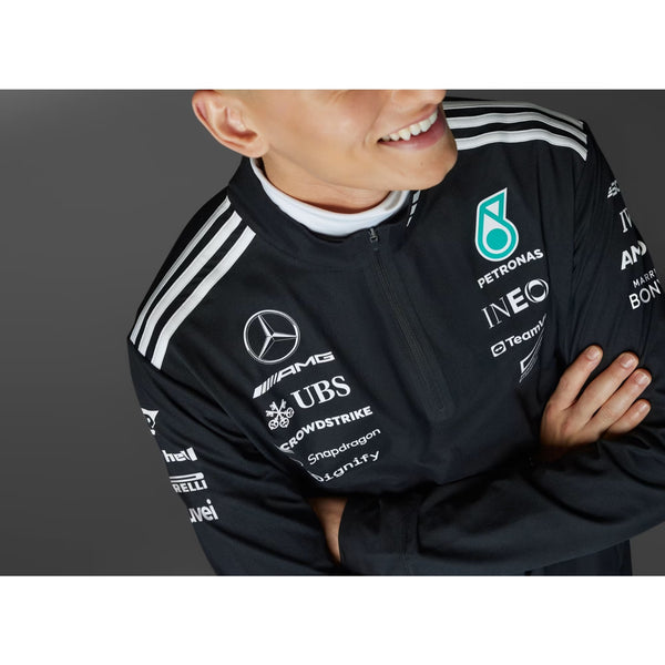 Adidas Mercedes AMG Petronas F1 Team 1/4 Zip Sweatshirt Motorsport Sz M NWOT