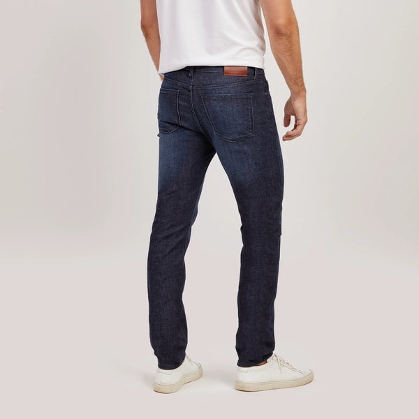 Mott & Bow Crosby Jeans Mens 33x34 Navy Blue Slim Stretch Denim Dark Wash