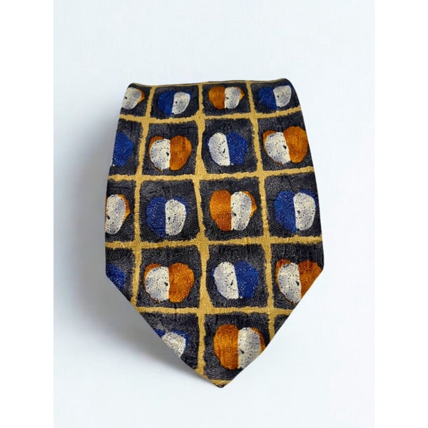 Ermenegildo Zegna 100% Silk Tie Apple Pattern Made in Italy