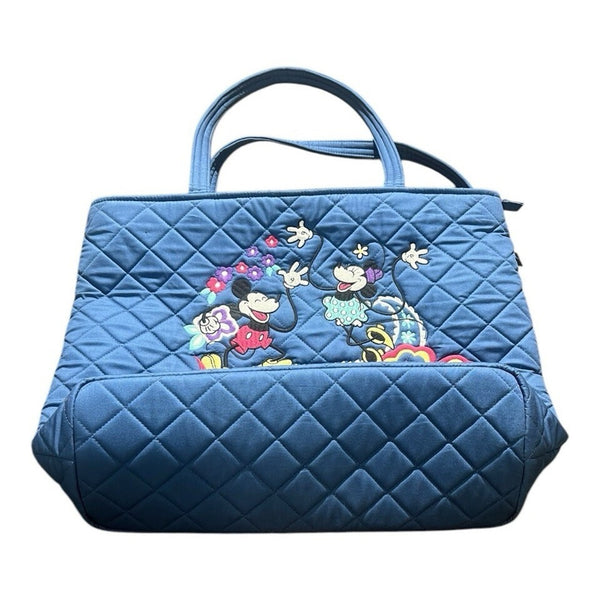 Vera Bradley Disney Mickey Minnie Mouse Sensational Six Paisely Large Tote 28327