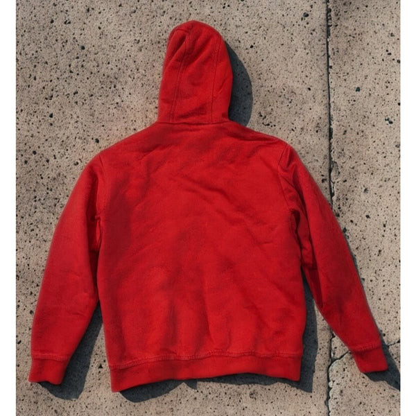 L.L.Bean Katahdin Iron Works Sherpa Lined Full Zip Hoodie Red Men’s Medium