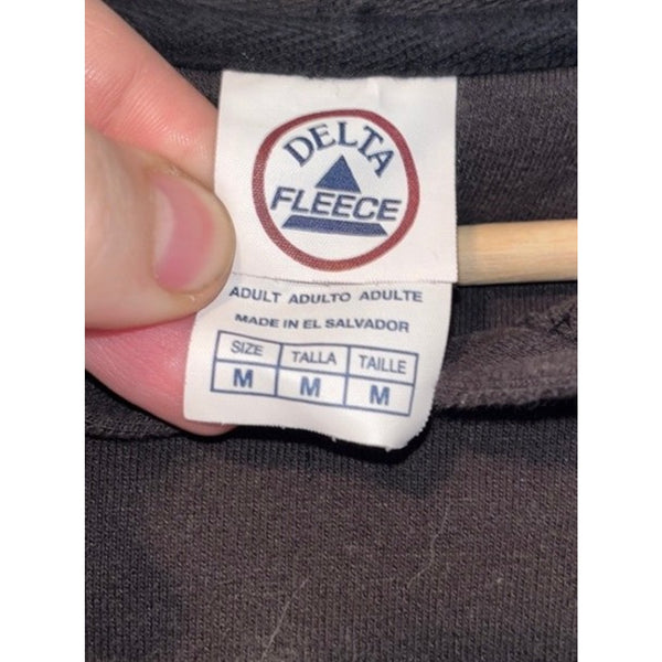 Mac Miller Circles Promo Hoodie Delta Fleece Black Sunfaded Distressed Sz M Rare