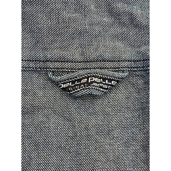 Pelle Pelle Marc Buchanan Denim Jacket 4XL Gray Hip Hop Y2K Jean Coat Vintage
