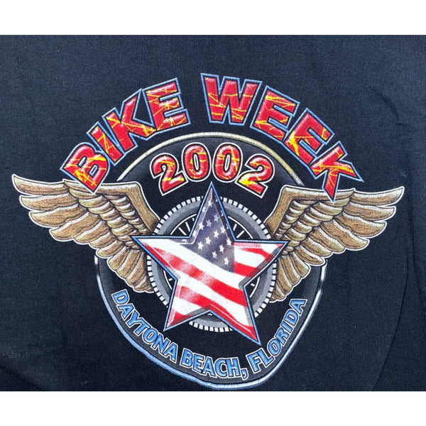 Bike Week 2002 Daytona Beach Florida “Let Freedom Ring” USA Men's T Shirt Sz. L