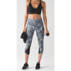 Lululemon Essential Rhythm Crop Leggings Sz 4 Diffusion Black White Luxtreme EUC