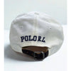 Polo Ralph Lauren P-Wing Foot White Adjustable Hat Leather Strap EUC Rare