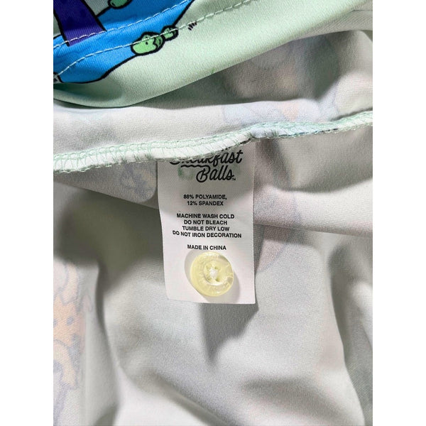 RSVLTS Flintstones Loyal Order of Dinosaurs Golf Polo XL Breakfast Balls NWOT