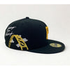 Pittsburgh Pirates New Era Cloud Icon 59FIFTY Hat Black 7 3/8 NWT Rare