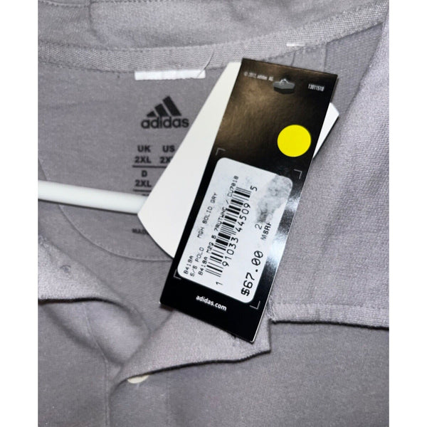 Rutgers University Scarlet Knights Polo Shirt 2XL Adidas NCAA NWT MSRP $67