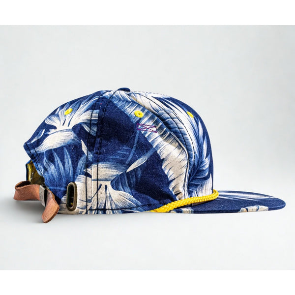 Goorin Bros Life of Leisure Kava Dreams Hat Hawaiian Floral Strapback Rare EUC