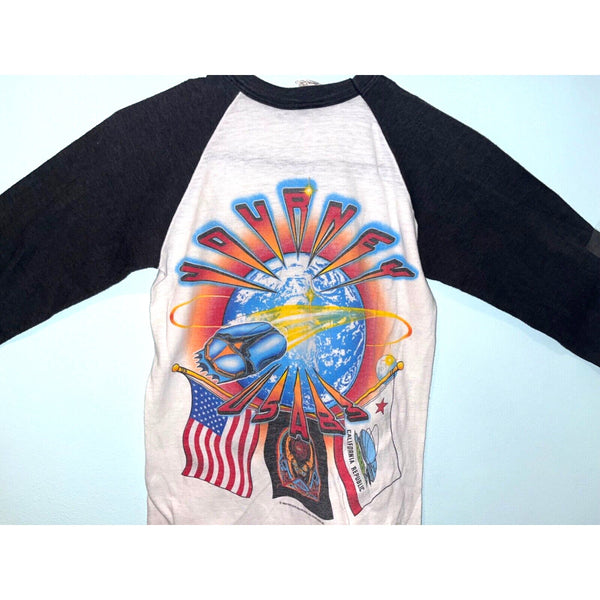 Journey Frontiers Tour T-shirt Size Small Raglan Single Stitch Tee Vintage 1983