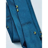 Giorgio Armani 100% Silk Tie Made in Italy Vintage Blue Geometric Pattern