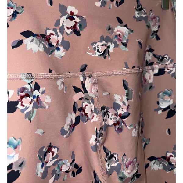 Beyond Yoga Olympus High Rise Impressionist Floral Blush Legging Activewear L