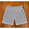 Faherty Whitewater Sweatshorts Men's M Grey Shell Jacquard Knit Organic Cotton