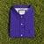 Poncho Outdoors Billy Bob Western Snap Shirt Purple Pearl Snaps Men's L EUC