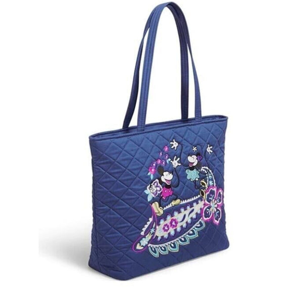 Vera Bradley Disney Mickey Minnie Mouse Sensational Six Paisely Large Tote 28327