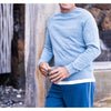 Outerknown Sur Sweatshirt XL Hazy Sea Blue Hemp Organic Cotton French Terry