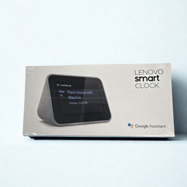 Lenovo Smart Clock CD-24501F Hemp Grey Google Assistant WiFi Sealed New