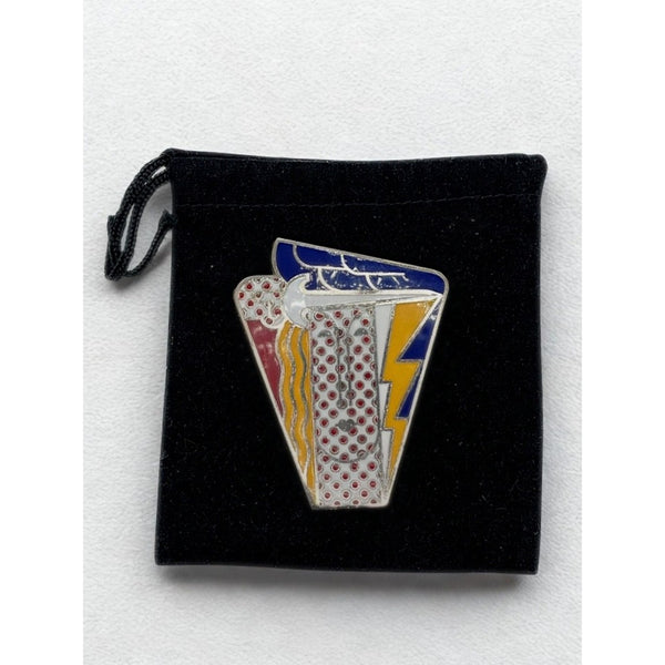 Roy Lichtenstein Modern Head Enamel Brooch Pendant 1968 Signed Ltd Ed 250 Rare