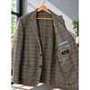 J. Peterman Plaid Linen Solotex Blazer Sport Coat Jacket Men's 42R NWOT