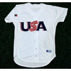 Team USA Baseball Jersey Russell Athletic White 2000 Olympics Sz 44 (L) Vintage
