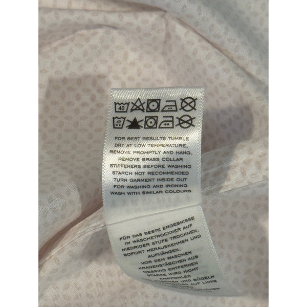 Charles Tyrwhitt Dress Shirt Non Iron Slim Fit Geometric Spotted Sz. L