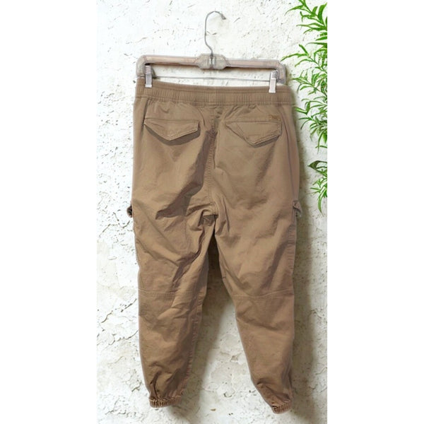 Polo Ralph Lauren Chino Jogger Cargo Pants XS Beige Khaki Stretch Military EUC
