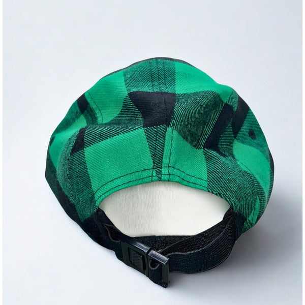 Fiddlehead Brewing Company Shelburne VT Decky 984 Plaid 5 Panel Cap EUC