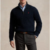 Polo Ralph Lauren Cable Knit 1/4 Zip Sweater Navy Blue Cotton 2XL NWT