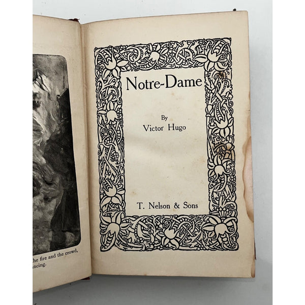 Hunchback of Notre-Dame by Victor Hugo, T. Nelson & Sons Publisher HB Antique