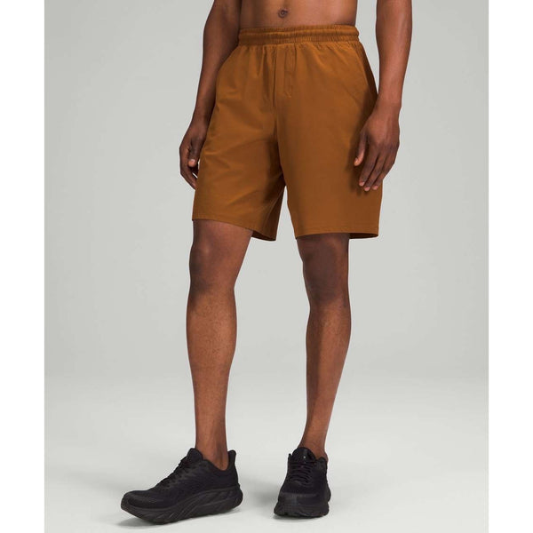 Lululemon Pace Breaker Lined 9" Shorts Mens Large Copper Brown LM7ANTS Running