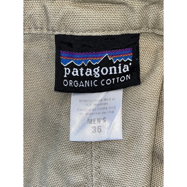 Patagonia Stand Up Shorts Mens 36 Khaki Beige Organic Cotton Canvas VTG Y2K