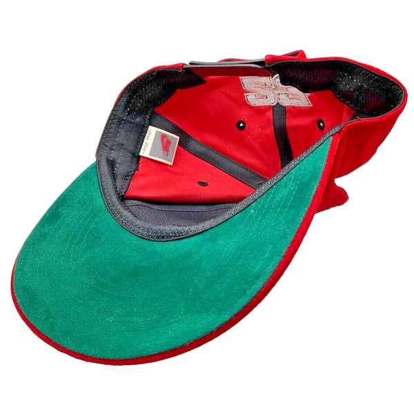 Nike Air Jordan Jumpman Basketball Hat Red Japan OG Rare Velvet Soft 80s VTG