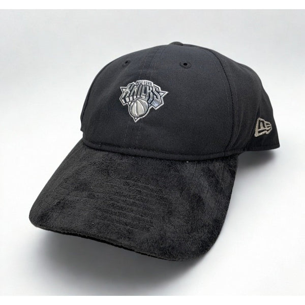 New York Knicks New Era 9TWENTY Suede Graphite Silver Logo Adjustable Hat NWOT