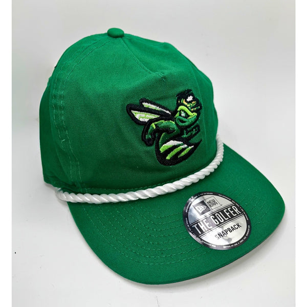 Augusta GreenJackets New Era Golfer Rope Snapback Hat Kelly Green MiLB NWT OSFM